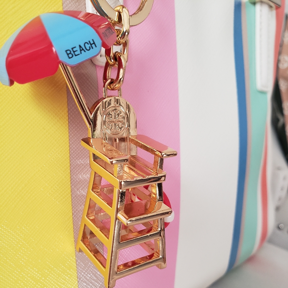 Tory Burch Lifeguard Chair keychain RARE